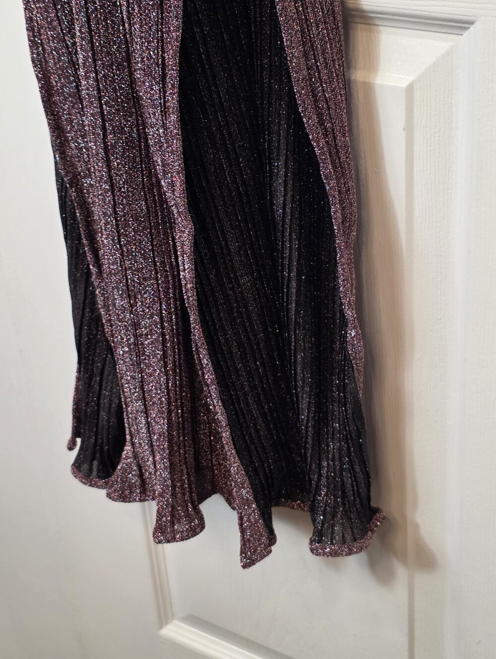 NWT SUBOO Revolve Balloon Sleeve Metallic Maxi Women's Dress Small - Picture 8 of 11